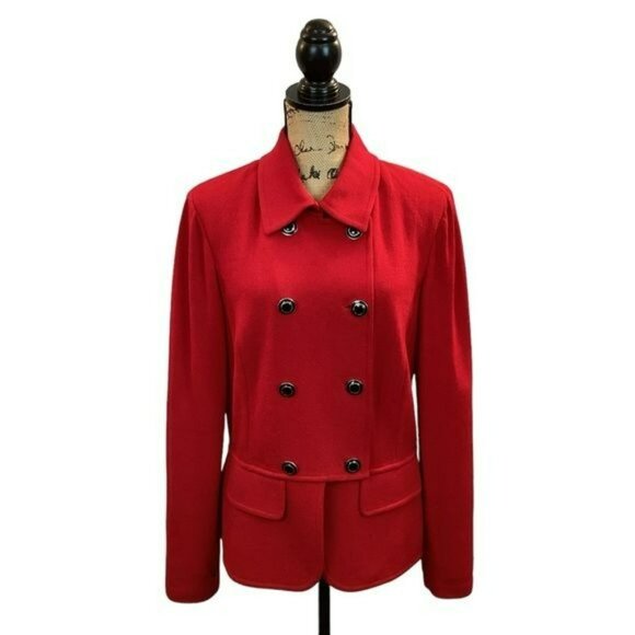 St. John Jackets & Blazers - St. John Button Blazer Red 12